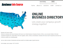 Tablet Screenshot of businessinfosource.net